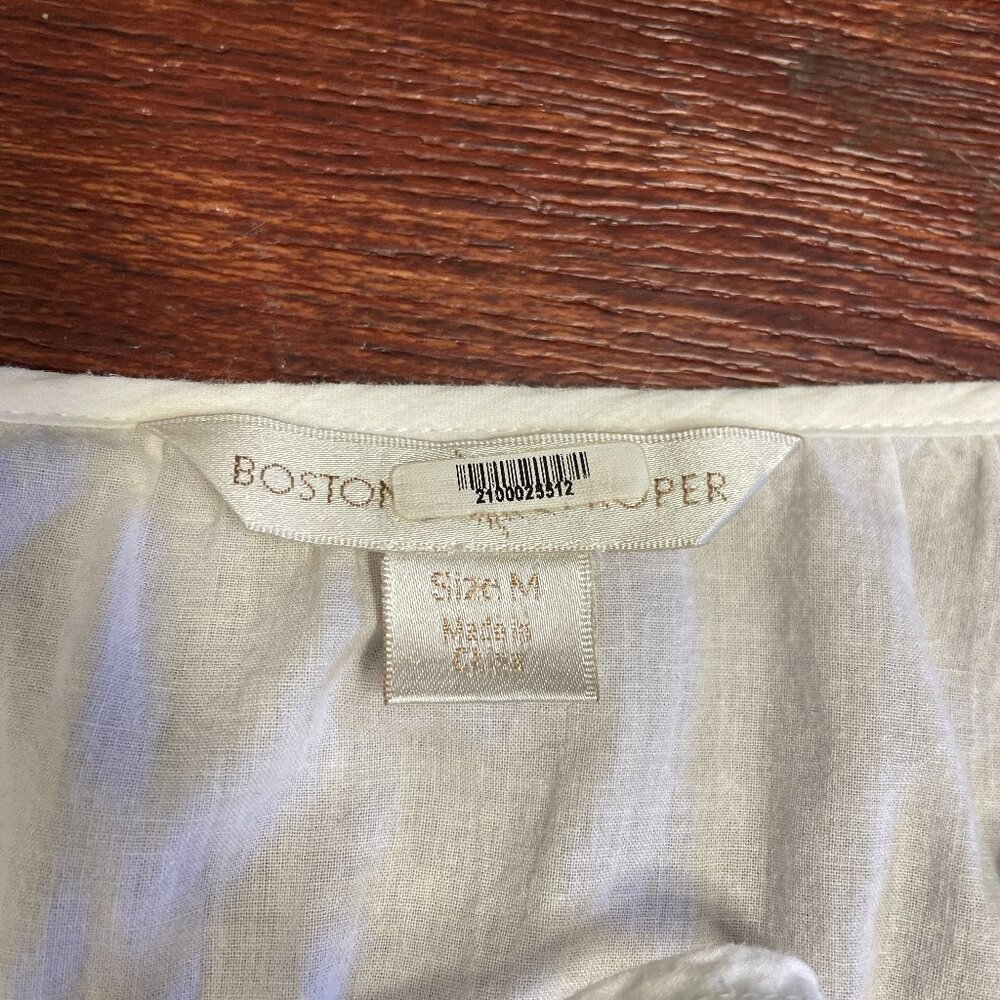 Boston Proper Top Tunic Medium White Lace Bell Sleeves Cottagecore Feminine - Picture 6 of 16